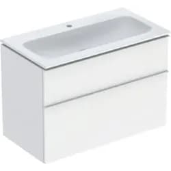 Geberit iCon Set MWT m. US, 2 Schubl. 90x63x48cm, weiß matt/KeraTect