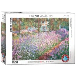 EUROGRAPHICS Puzzle Monets Garten bei Giverny von Claude Monet, 1000 Puzzleteile bunt