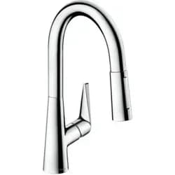 hansgrohe Talis M51 160 Küchenarmatur 72815800 Edelstahl-Optik, herausziehbare Brause