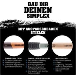HALDER Schonhammer SIMPLEX 50mm Gummi/Nylon