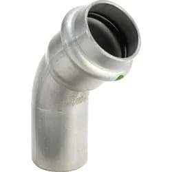 VIEGA Bogen I/A 45° Sanpress Inox Edelstahl 42mm