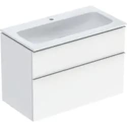 Geberit Möbel-Waschtischset iCon 90x63x48cm, w/KT, we. hochgl., Gr. vc