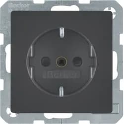 Berker SCHUKO-Steckdose anth/sa 47236086