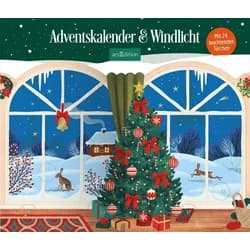 Windlicht-Adventskalender Lichterglanz