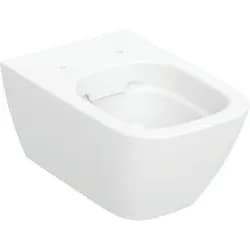 Geberit Smyle Wand-WC, eckig, Tiefspüler geschlossene Form, Rimfree, weiß