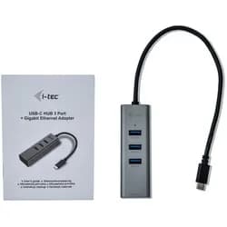 i-tec USB 3.0 Metal HUB 3 Port mit Gigabit LAN Adapter