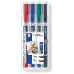 Perm.Marker Lumocolor duo 4St Box