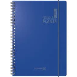BRUNNEN Buchkalender Lehrerkalender 1 Woche/2 Seiten 2026/2027 ca. A4 23x29,7cm Baladek bla blau