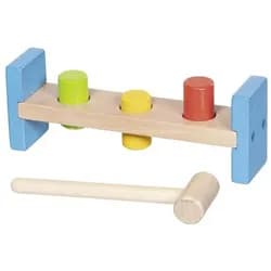 goki GOKI Hammerbank mit 3 Klötzen Spielbausteine