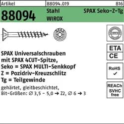 SPAX® Universalschrauben Z2 4x30 1000 St.