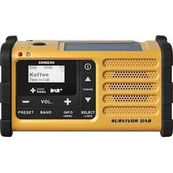 Sangean MMR-88 DAB+ (USB-C) Notfall/Kurbel/Solar Radio gelb