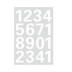 HERMA Numbers 25mm 0-9 weatherproof film white 1 sheet - Weiß