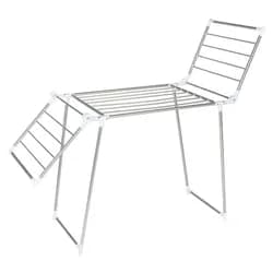 WENKO Standtrockner, BxH: 196 x 90 cm, Edelstahl - silberfarben