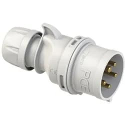 Stecker SHARK 16A 5-polig IP44 gerade für Notstromeinspeisung 1h-Stellung - Grau