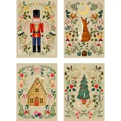 A5-Graspapier-Adventskalender - Weihnachtszauber