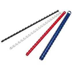 Fellowes Plastikbinderücken COMB 5346206 12mm weiß 100 St./Pack.