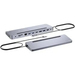 i-tec USB-C Metal Ergonomic 4K 3x Display Docking Station with P