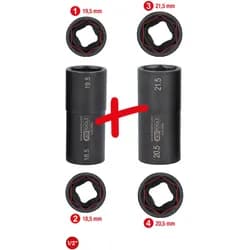 KS 515.0895 - 1/2" Stecknuss-Satz für Ford, 2-teilig