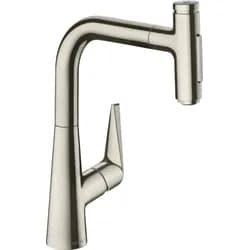 hansgrohe Talis Küchenarmatur 72824800 Edelstahl-optik, Ausziehbrause, 2et