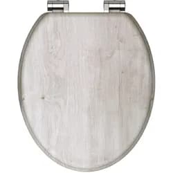 Schütte Holzkern WC-Sitz LIGHT WOOD, Toilettensitz Klobrille mit Absenkautomatik