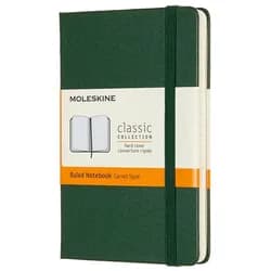 MOLESKINE Notizbuch Notizbuch Pocket A6 liniert Hardcover 96 Blatt myrtengrün grün
