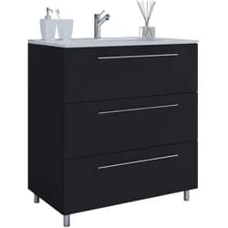 Waschtischkombi Schubo Schwarz stehend