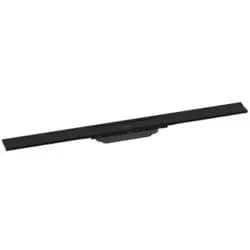 hansgrohe RainDrain Flex Duschrinne 800mm, schwarz matt, Fertigset, kürzbar