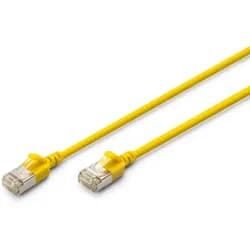 CAT 6A F-FTP Slim Patch Cord - 1m - Gelb - 1m