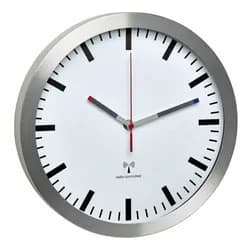 TFA 60.3528.02 Funk-Wanduhr ALUMINIUM