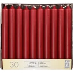 Papstar Tafelkerzen bordeaux 13701 , 1 Packung = 30 Stück