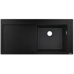 Hansgrohe Einbauspüle 450 mit Abtropffläche 43314170 - Schwarz