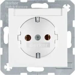 Berker SCHUKO-Steckdose pws/gl 47508989