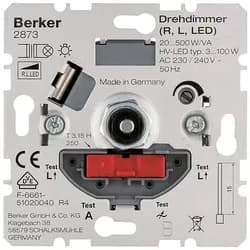 Berker Drehdimmer 20-500W/VA 2873