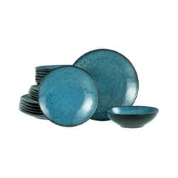 creaTable Geschirr-Set 23959, MARKENQUALITÄT blau