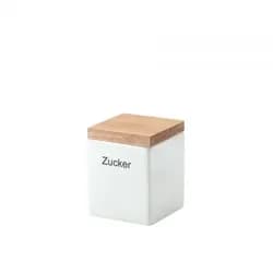 Continenta Vorratsdose quadratisch mit Holzdeckel 800 ml