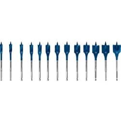Flat Milling Drill Bit Set Self-Cut 10-32 mm 13 Bits