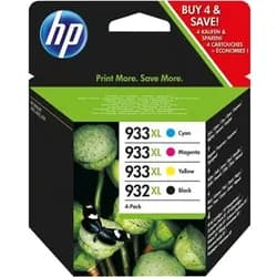 4 HP Tinten C2P42AE 932XL 933XL Multipack KCMY