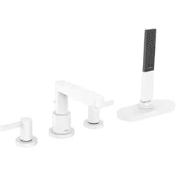 HANSGROHE 76444700 4-Loch Wannenarmatur Finoris F-Set - Weiß