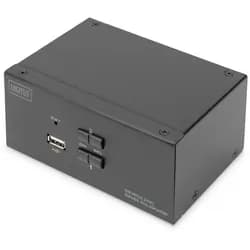 Digitus DS-12862, KVM Switch, Schwarz
