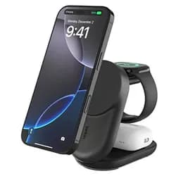 Belkin UltraCharge 25W Qi2 magn. 3-in-1 Lad.klappb.sw. WIZ037kqBK