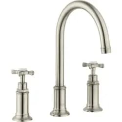 hansgrohe 3-Loch-Waschtischarmatur 180 Axor Montreux A 175mm, m Kreuz, ZugstAblGar, b ni.