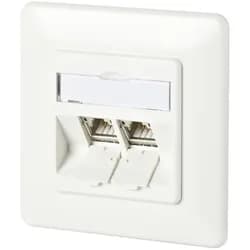 METZ CONNECT C6Amodul 2 Port 180° Modul UP, reinweiß