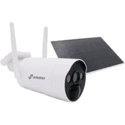 Stabo Überwachungskamera Solar Outdoorcam HD 110° weiß