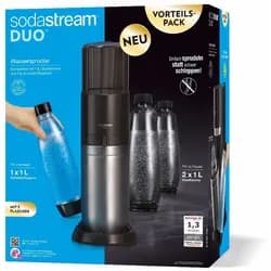 SODASTREAM Duo Vorteilspack Trinkwassersprudler titan