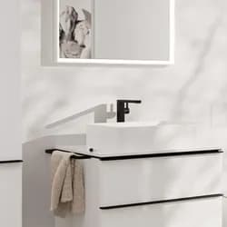 Hansgrohe Tecturis E hohe Waschtischarmatur Matt Schwarz 73072670
