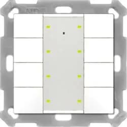 MDT BE-TA55P8.02, Schalter + Taster, Weiss