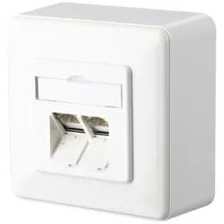 METZ CONNECT E-DAT C6A 2 Port AP, reinweiß - Weiß