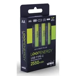 VERICO AA2550 - Li-Ion Akku, AA (Mignon), 1700 mAh, 4er-Pack