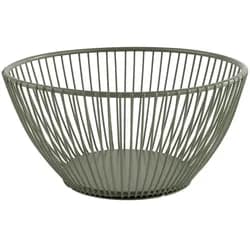 APS Korb -SVART- in smoke green Ø 17 cm, H: 8 cm