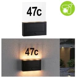 PAULMANN Outd. Solar Hausnummer Neda IP44 2200K